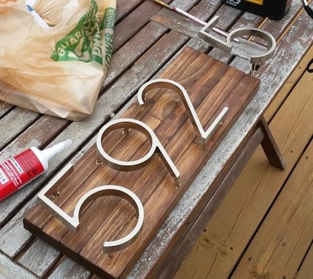 4 Curb Appeal Projects You Can Do This Weekend--easy diy house numbers.jpg